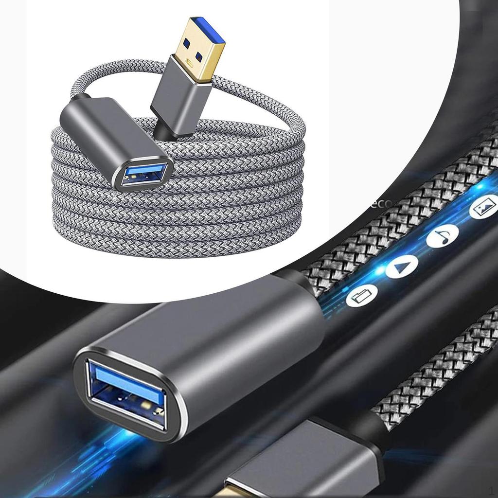 USB Extension Cable Portable Male ward Female Durable Data Transfer Cord
