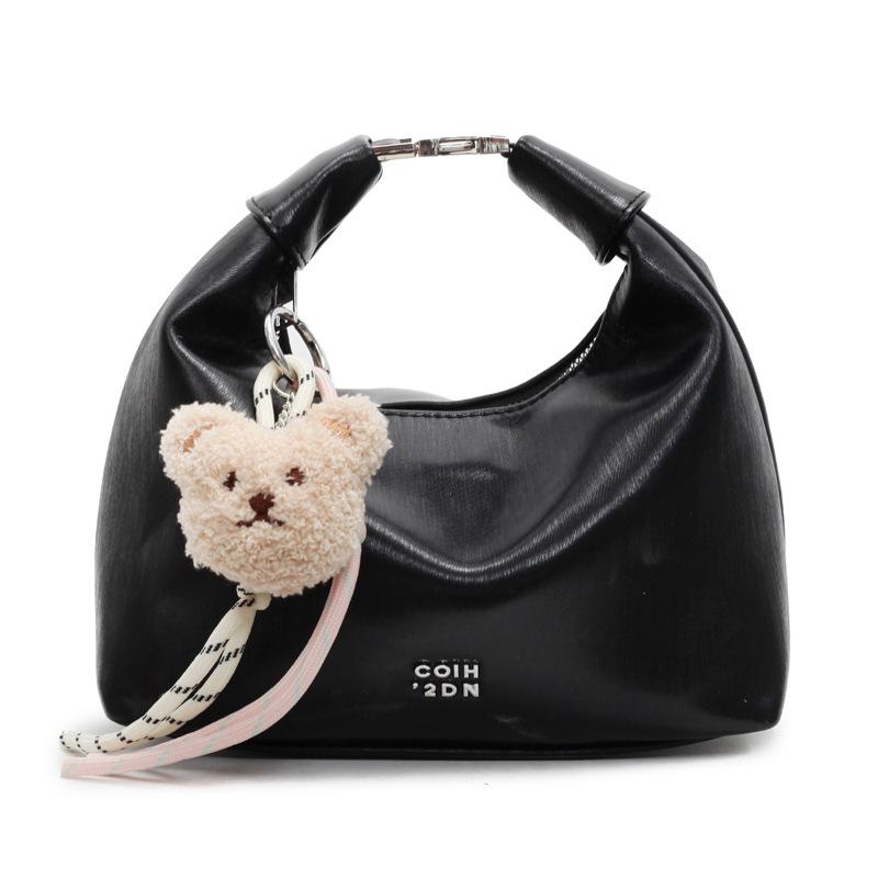 Korean version of fashionable simple high-quality textured wrist dumpling bag niche casual versatile commuter messenger crescent bag women
