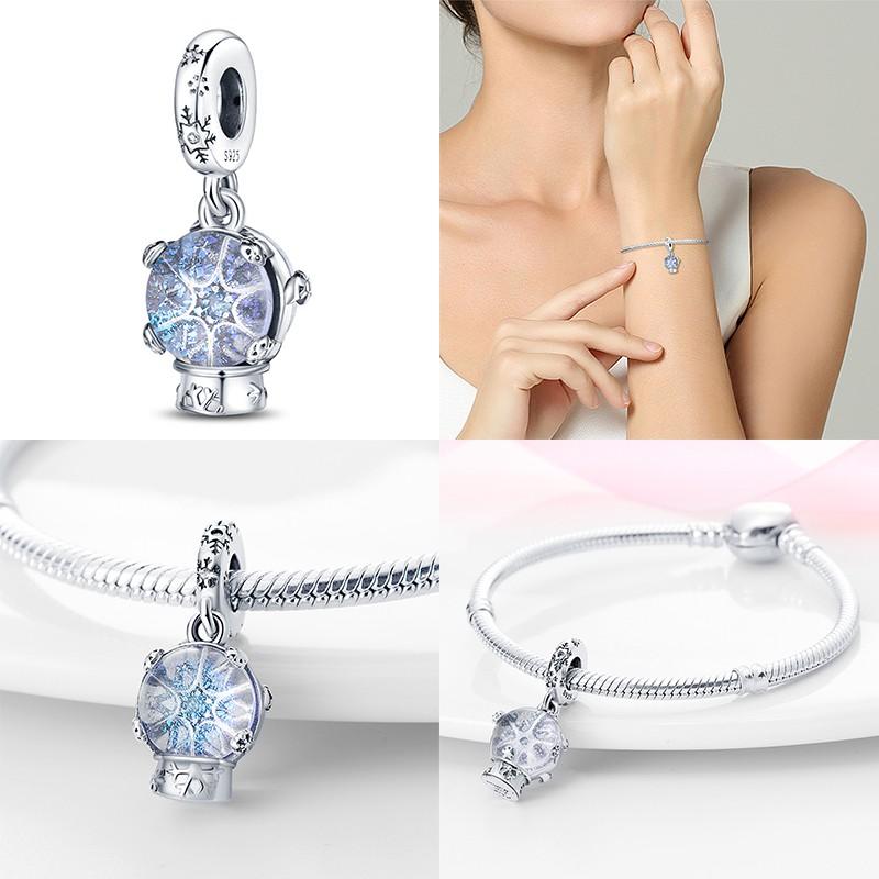 Snowflake Magic Fashionable Ball Copper Charm Beads Fit Original Bracelet Jewelry Designing For Ladies Present