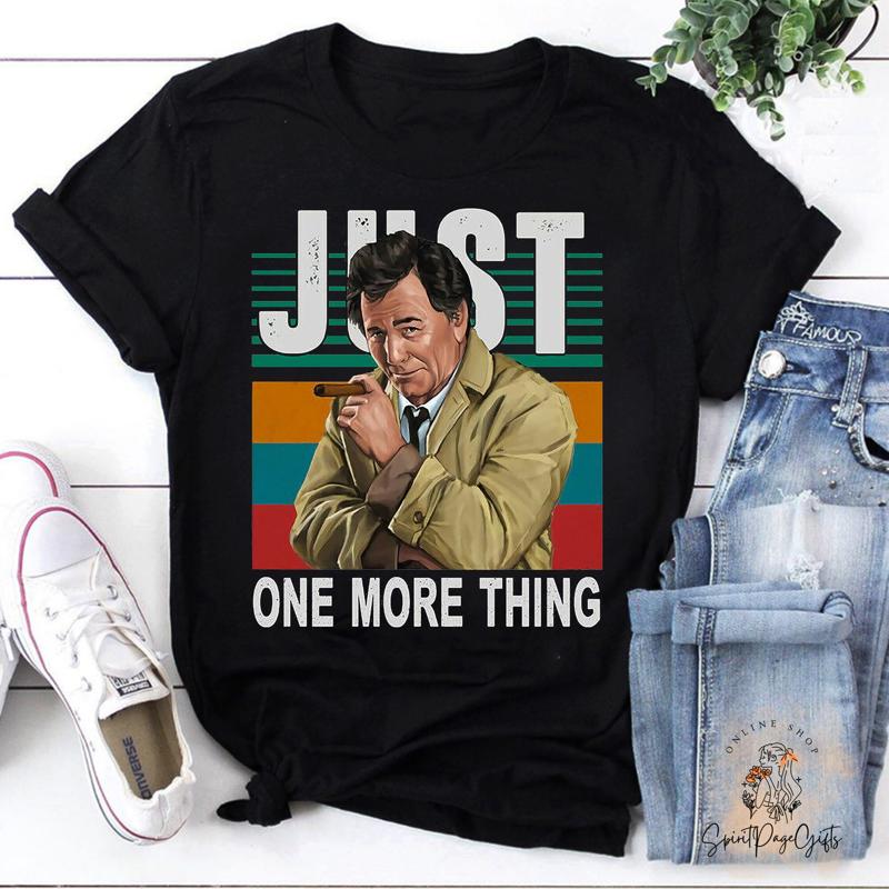 Columbo Noch eine Sache Vintage T-Shirt Detektiv TV-Serie Filmzitat