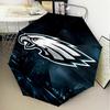 Philadelphia Eagles Night Game Umbrella Folding Umbrella, Automatic Umbrella 8-Frame for Travel, Camping Use Gift for Halloween Christmas