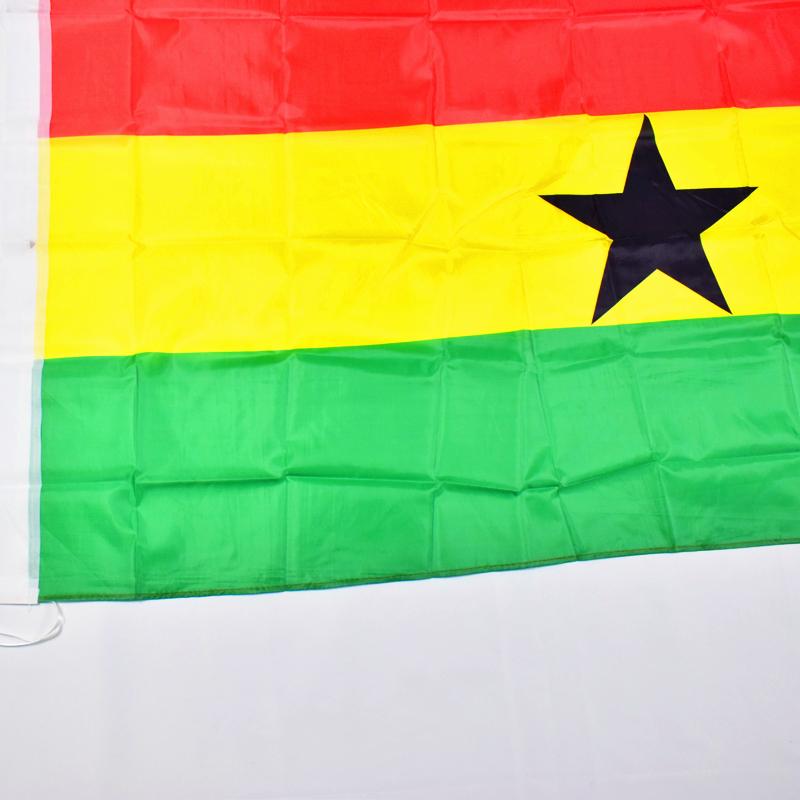 Ghanská státní vlajka 90*150cm 3x5 stop pro setkání Průvod párty Závěsná domácí dekorace banner