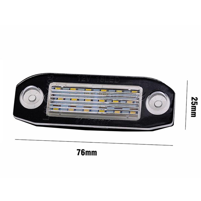 Car LED License Plate Number Light For Volvo C70 S80 V70 S60 V50 XC90 Built-in Canbus controller