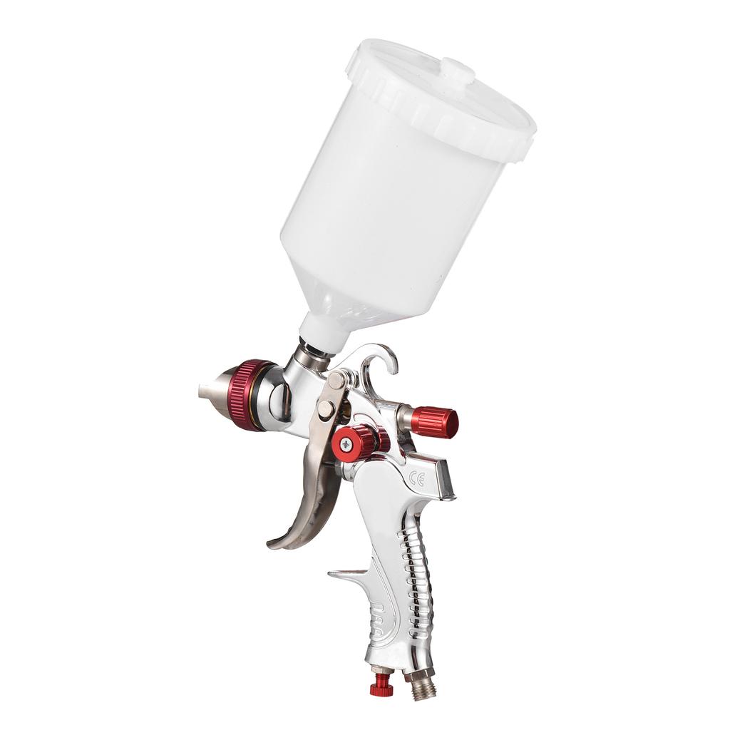 HVLP Paint Spraying Gun Kit  Feed Air Spray Gun Mini Sprayer Paint Gun Paint Sprayer with 600ml Cup 1.4 1.7 2.0mm