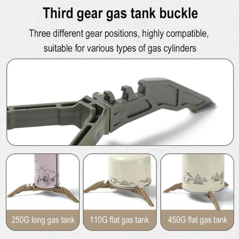 Outdoor Folding Gas Tank Stand Three-legged Stable Stand Long Gas Cylinder Flat Gas Tank Gas Portable And Simple Universal Base