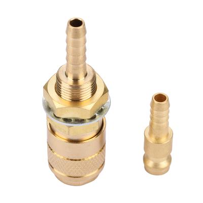 Connettore Rapido Gas e Acqua M6 per Torcia Saldatrice MIG TIG Raccordo per Torcia Saldante Oro