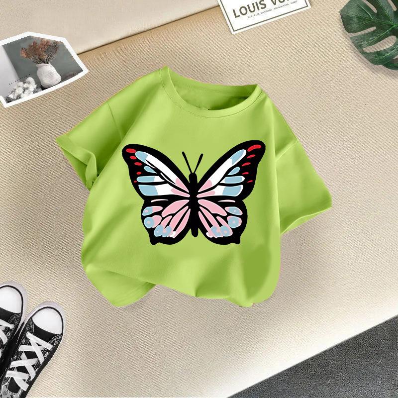 Children s Casual Short-sleeved T-shirt - Summer Girls Fashionable T-shirt 100cm