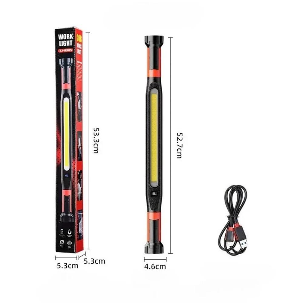 4PCS 20W Powerful High Lumen LED Work Light for Car Emergency Repair, Rechargeable Magnetic Work Flashlight with Hooks and Magnetic Base