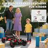 Pedal Go Kart for Kids Aged 3-6 Years, with Freewheel System, Brake, EVA Anti-Slip Wheels, Red