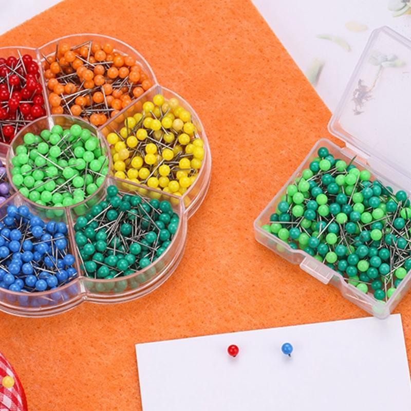 200/700Pcs Sewing Pin Straight Pin for Dressmaker, Sewing Project, Multicolored Quilting Pin , Push Pin Notice Board Pin