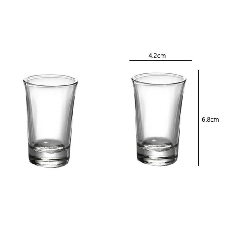 

Наборы из 2 шт. Стопка Прозрачная рюмка Разной вместимости Маленькие винные бокалы Креативный бокал для байцзю Вечеринка Рюмка для водки Подарки 2pcs