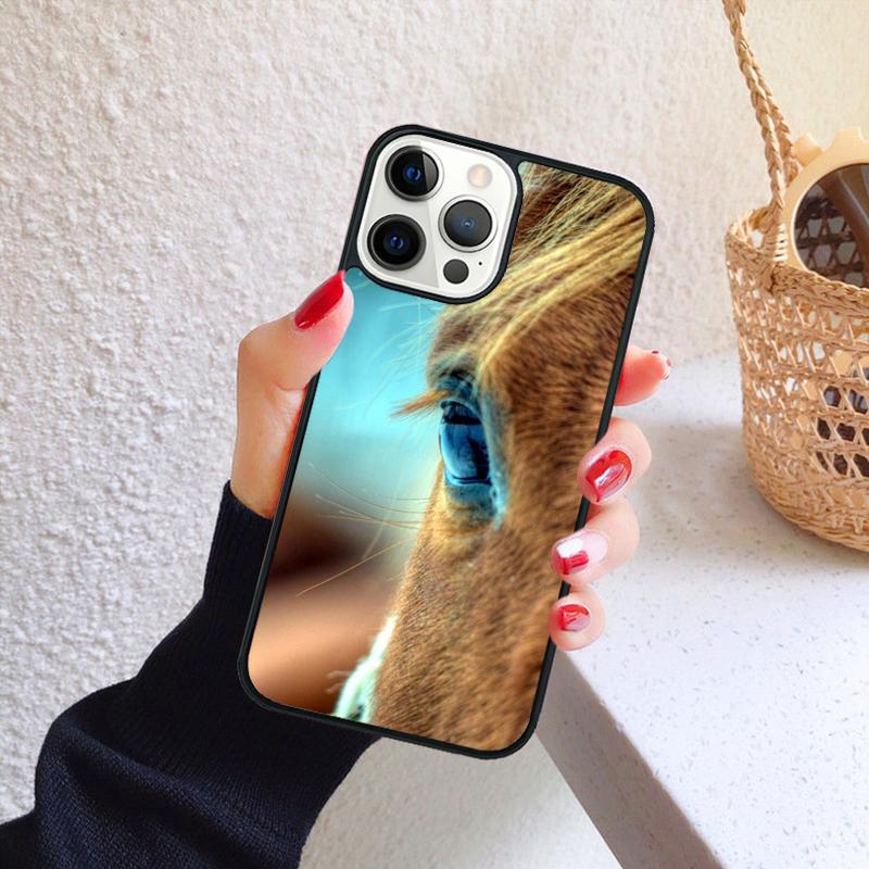 Horse Pony Painted Phone Case for iPhone 17 Air 16 15 14 12 13 PLUS 11 PRO MAX Back Cover Fundas Shell