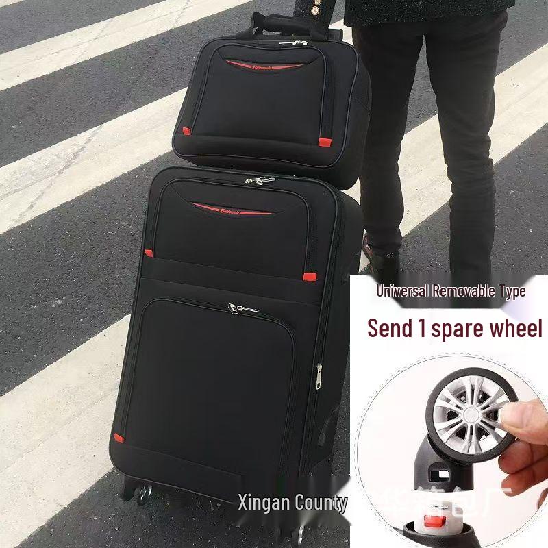 

Универсальный чемодан на колесиках: Чемодан из ткани Оксфорд с кодовым замком для мужчин, женщин и студентов - Доступен в размерах 20 , 24 , 26 , 28 . 22 inch