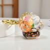 1pc Capybara Quicksand Keychain Acrylic Resin Floating Charm, Multiple Styles, Backpack Pendant, Ideal Gift Accessory with Cute Animal Charm