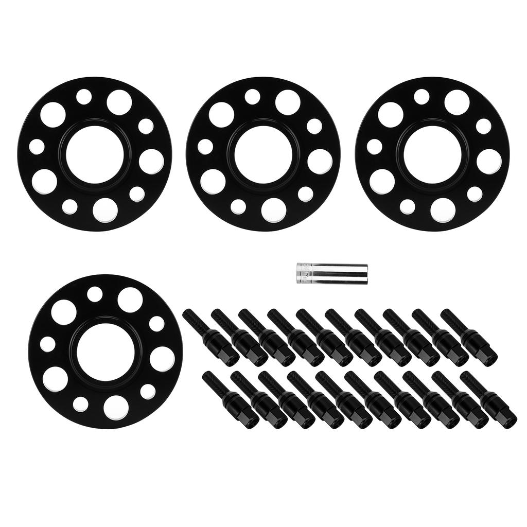Car Hub Centric Wheel Spacers Set 15mm Replacement for 2 Series F45 Active Tourer 2014 2020Black