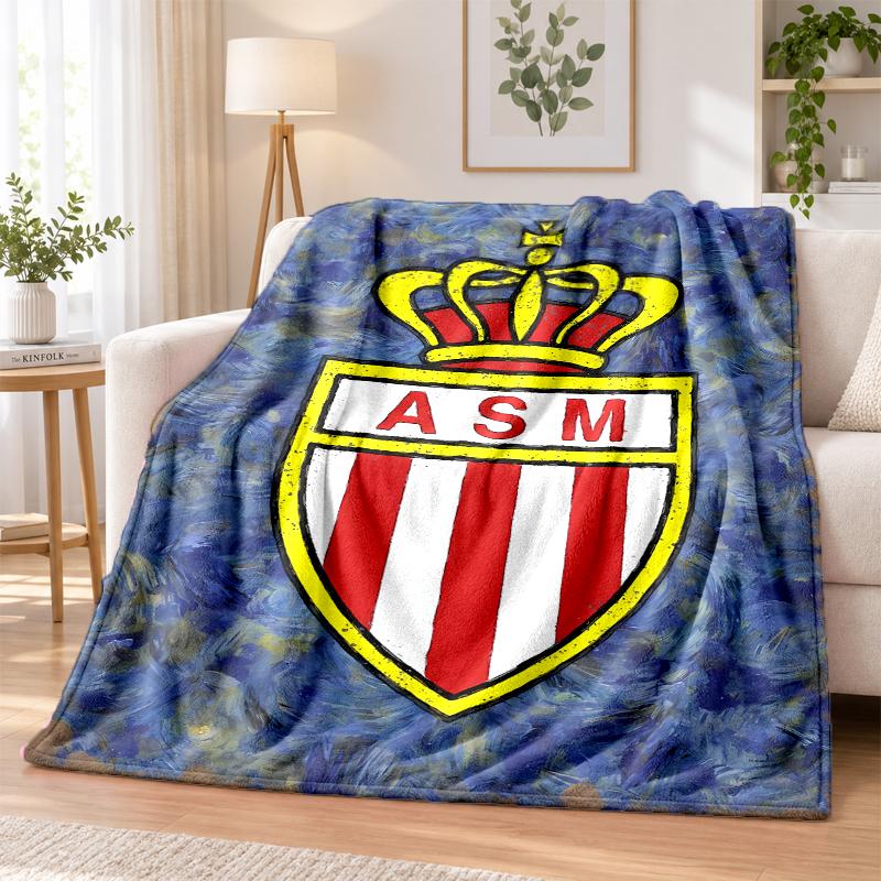 As Monaco Flannel Throw Blanket Soft Warm Cozy For Sofa Bed Indoor Home Bedroom Use