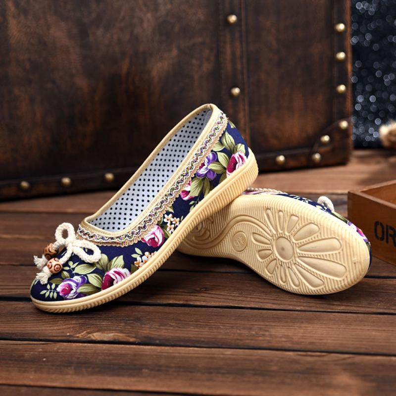 Prodyšné Lazy Boty Mateřská obuv Módní Látkové Boty Staré ploché boty Měkké boty Řidičské boty