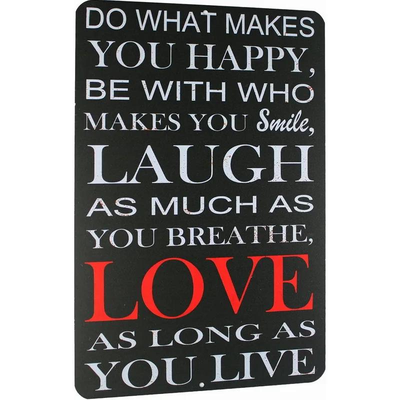 

Metal Tin Signs Be A Goldfish Wall Decoration Plaque Vintage Art Poster Iron Painting for Man Cave Home Cafe Garden Club Bar 20X30CM