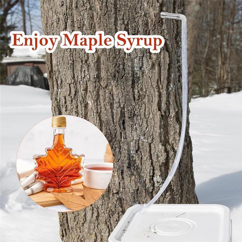 Practical-New 304 Stainless Steel Maple Faucet Tip Maple Syrup Tapping Kit Maple Syrup Synthetic Filter Trunk Faucet (Silver,NONE) серебряный