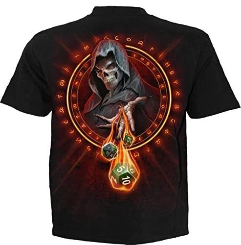 Spiral - DUNGEON MASTER (Unisex Black Short Sleeve T-Shirts) Large L