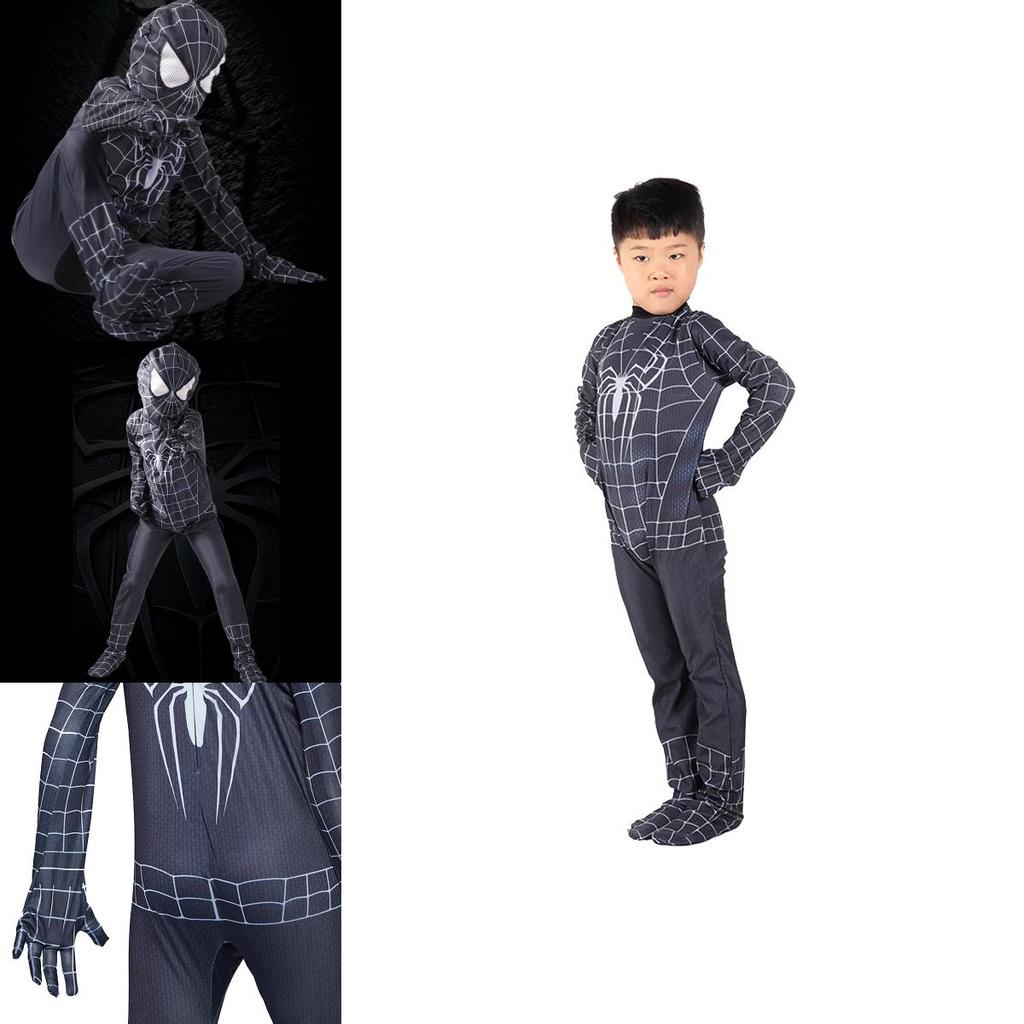 Premium Black Spider-man Costume With Breathable Fabric And Perfect Stitches For All Ages