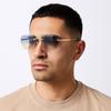 UV 400 Rimless Sunglasses Frameless Driving Eyewear Fashion Men Sunglasses  Female