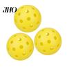 Pickleball Set 3 Stück 40 Löcher Hoher Rückprall Sichtbarkeit PE Indoor Outdoor Glatter Flug Turnier Training Übungsball Zubehör