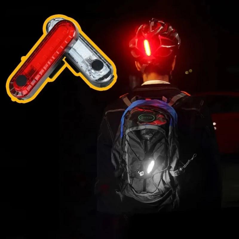 Night Cycling Tail Light Superbright Bike Warning Headlight Mountain Bicycle Led Lights Tail Lamp MTB Riding Flashlight