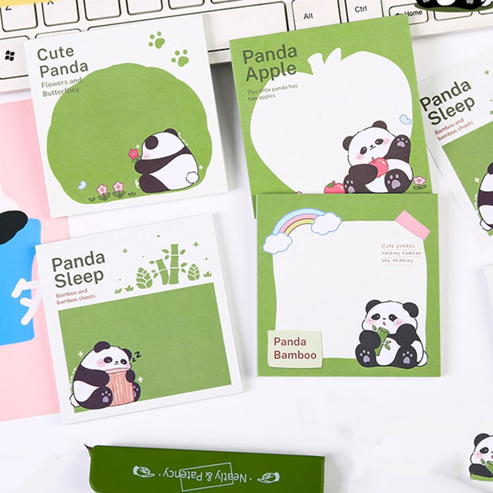 1 Piece Sticker Cute Panda Sticky Notes Memo Pads Office School Supplies Stationery