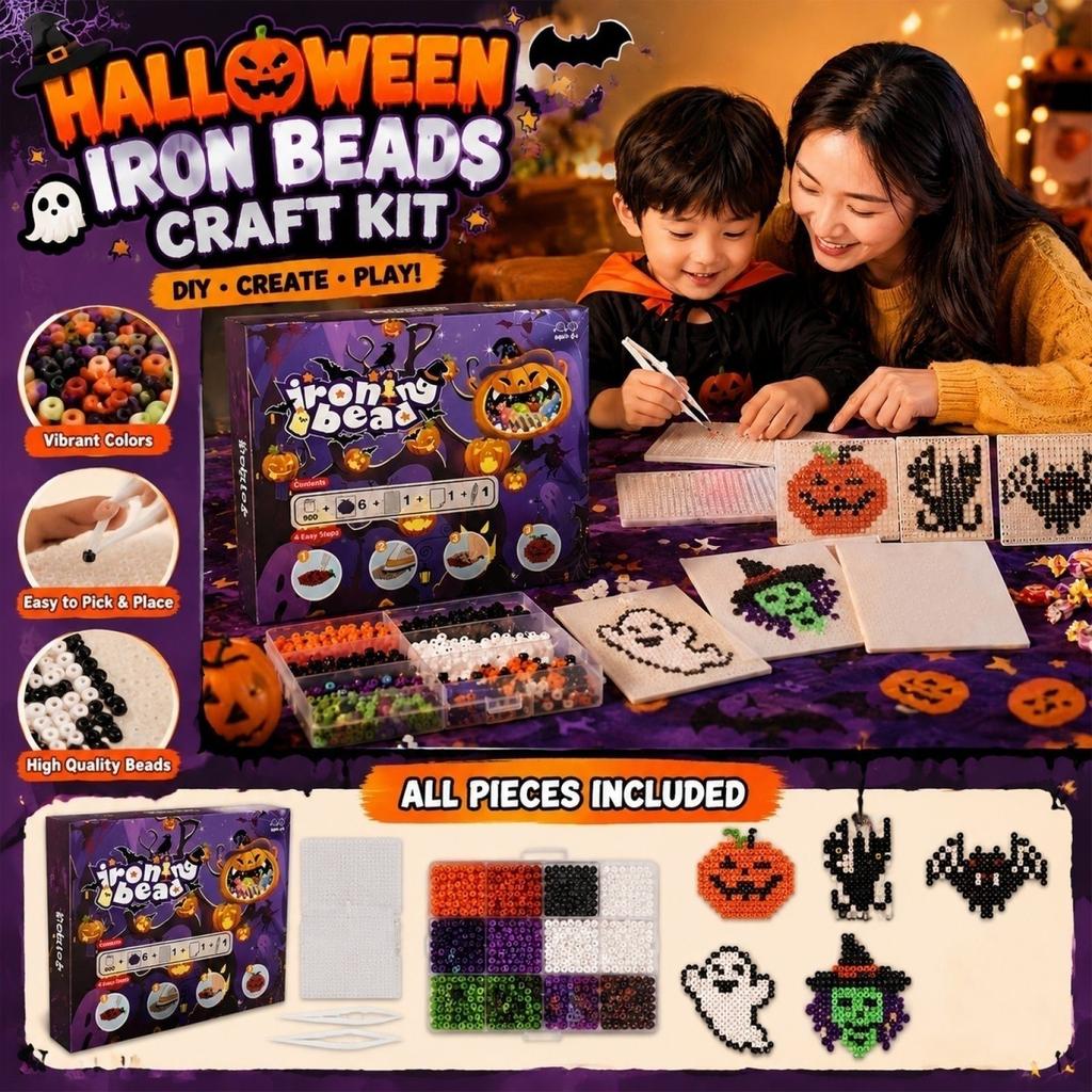 Beads Kit Complete Tool Set and Materials DIY for Kids - Quality Halloween Toy