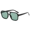 New Retro European & American Korean Trend Square Double-Beam Sunglasses