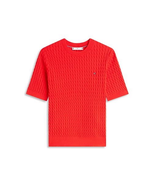 TOMMY HILFIGER Mini Cable Crew Neck Sweater (T22G1Kto060Wt2Sne)