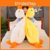 Goose White Cuddly Plush Toy Cute Sleeping Stuffed Doll Kids Decoration Gift
