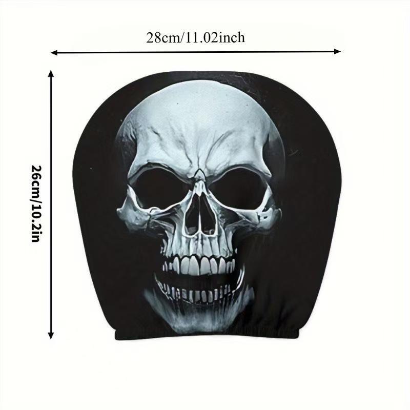 2PCS Funny Cartoon car headrest Cover, Cute Funny Eyes, Suitable for Halloween, Christmas car Universal Elastic Models Funny Decoration