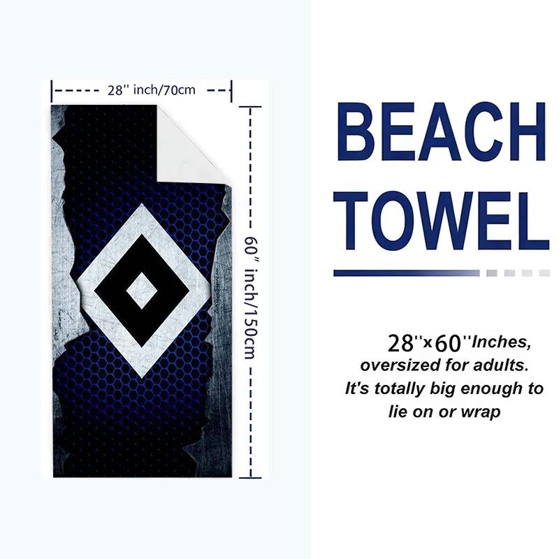 Hsv Bilder Print Beach Towel, Large Soft Quick Dry Towel for Beach Camping Swimming