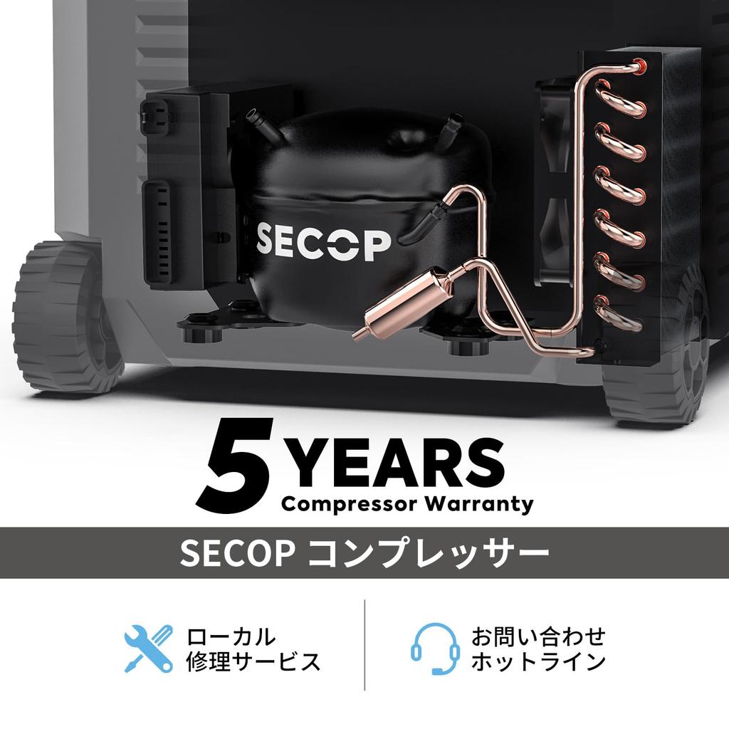 ICECO JP40ProD Car Refrigerator 40L To Quick Freezing 2 Independent Temperature Control In Two Rooms Portable Refrigerator 5 Year Quality Guarantee