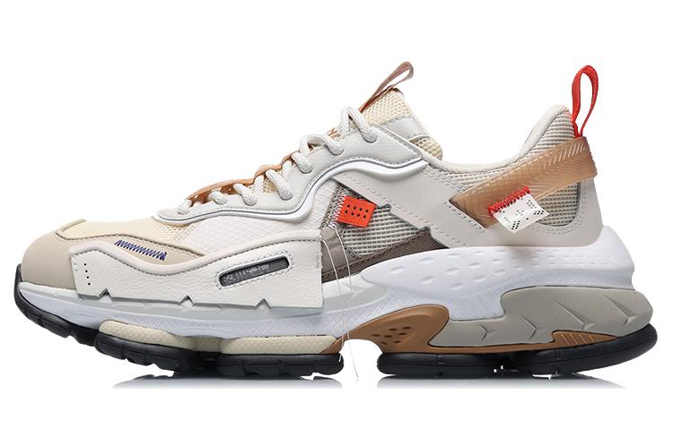 Li Ning CF Tracing Casual Shoes Men s Low Top Eggnog Gray AGLR109-3 45