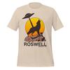 Roswell New Mexico Shirt: Retro UFO and Desert Wolf - Cotton Tee