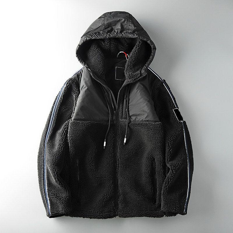 Men's Stitching Jacket Thick Fleece Jacket