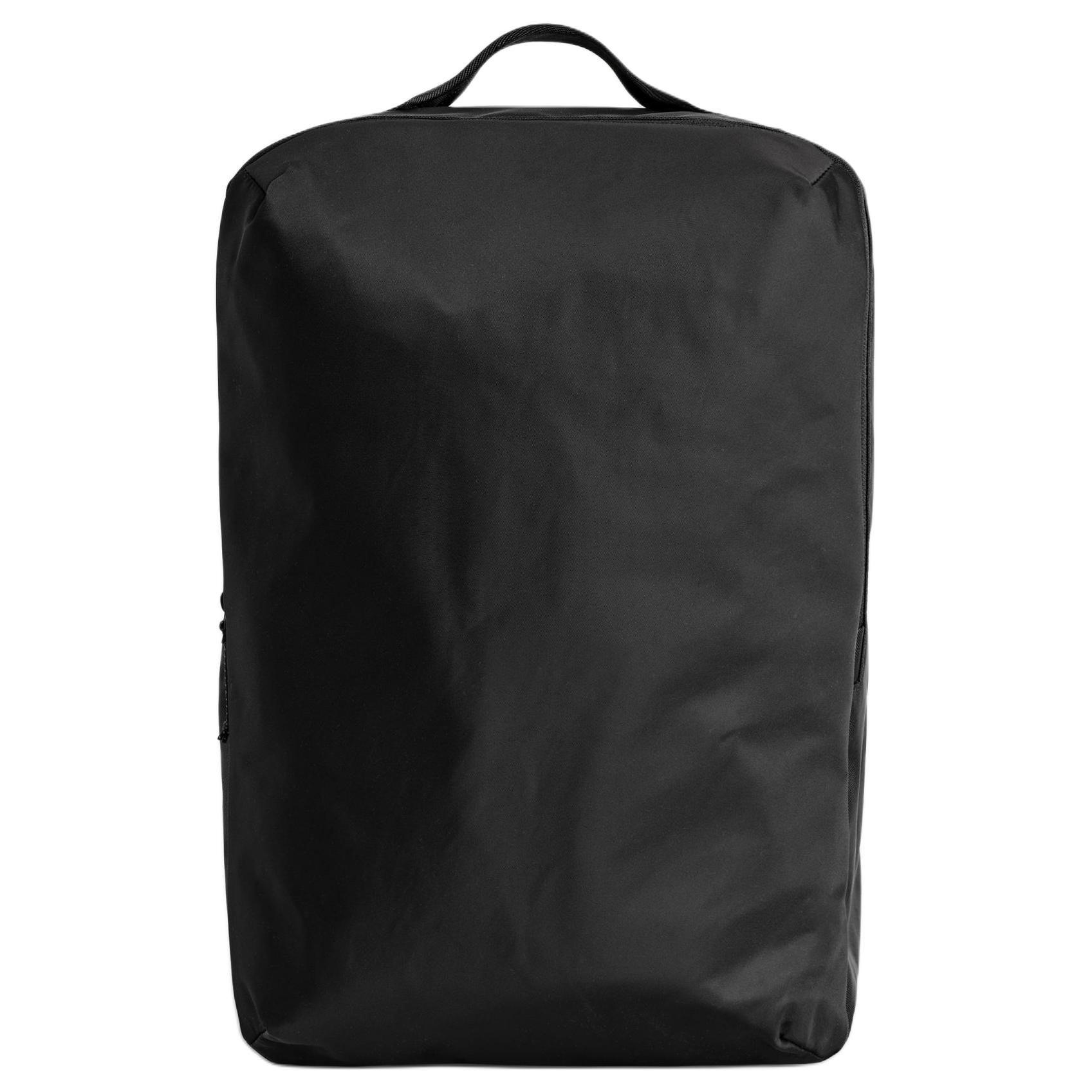 COS Zipper Closure Built-In Pocket Nylon Backpack Men backpack Black 1323418001 Black