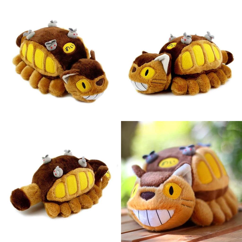 Cuddly 12" My Neighbor Totoro Cat Bus Plush Doll Catbus Pillow For Cozy Comfort
