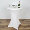 Tablecloth Cover for a Cocktail Bar Table White 80X110Cm [25F]