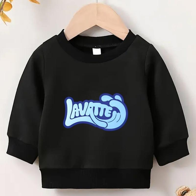 Kids Crewneck Long Sleeve Sweatshirt,Cute Blue Print 110