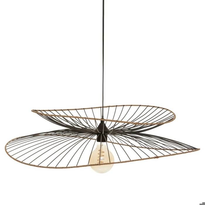 Suspension "Alara" Métal Noir D70cm - Atmosphera Createur D'interieur