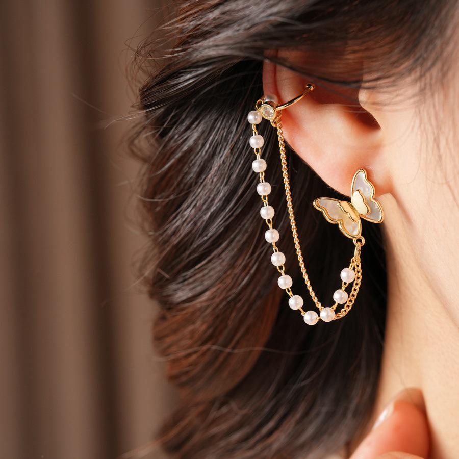 Retro Butterfly Tassel Ear Cuff: Elegant & Versatile Women s Earrings