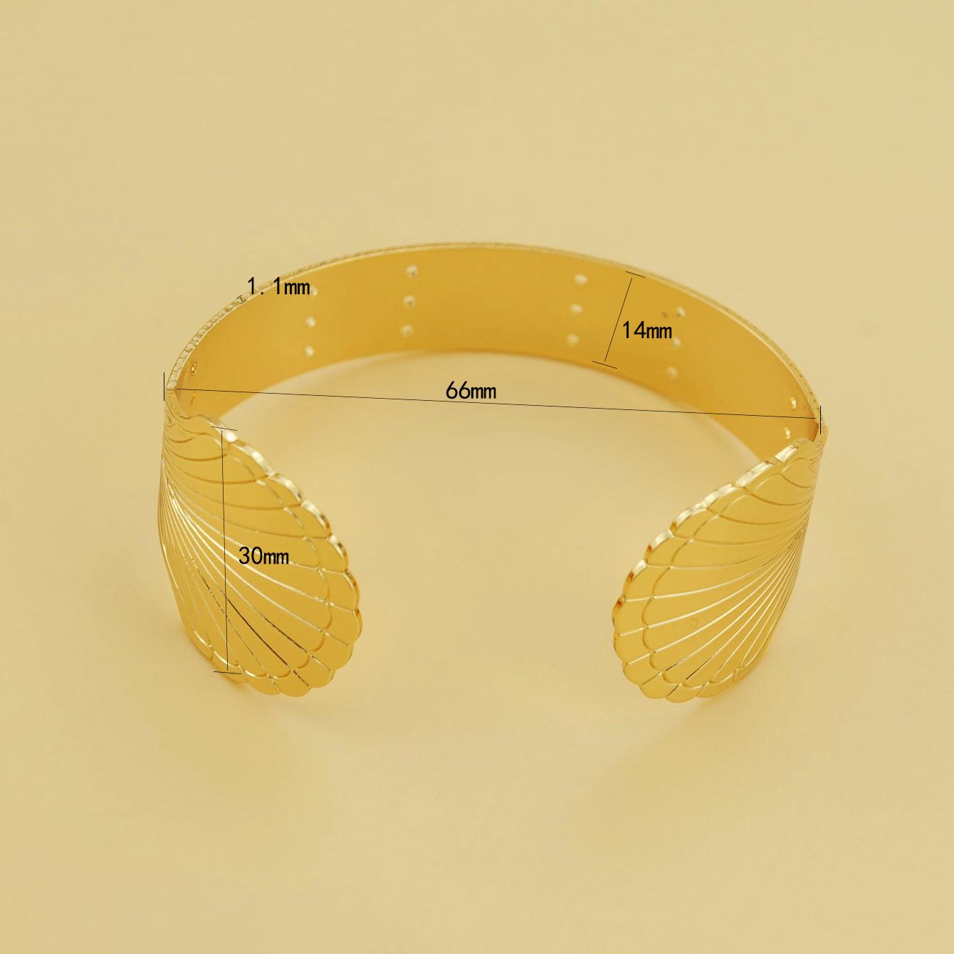 KC Gold European  American Style Pure Copper Cross-Border Bracelet