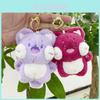 Cute Plush Cat Doll Keychain Adorable Animal Plush Toy For Bags And Keys In Soft Colors