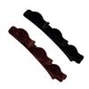 Double-Layer Braided Women's Bangs Hairpin: Flocked Side Clip and Headdress.