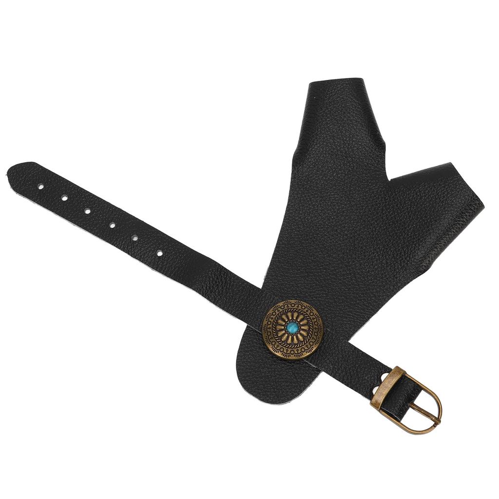 Archery Hand Guard PU Leather   Strap Vintage Rivet Decoration Hand Protector Glove