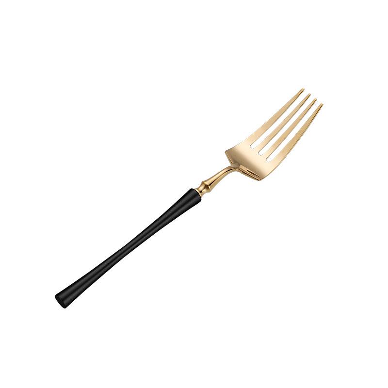 Stainless Steel Small Waist Cutlery Set: Steak Knife, Fork, Dessert Spoon, Mirror Finish.